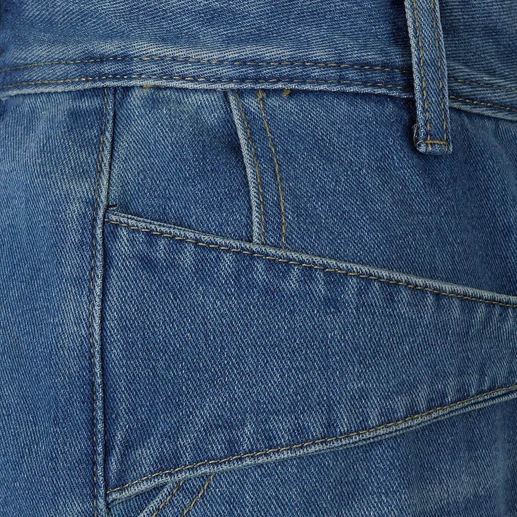 Jean utilitaire en denim avec nœud