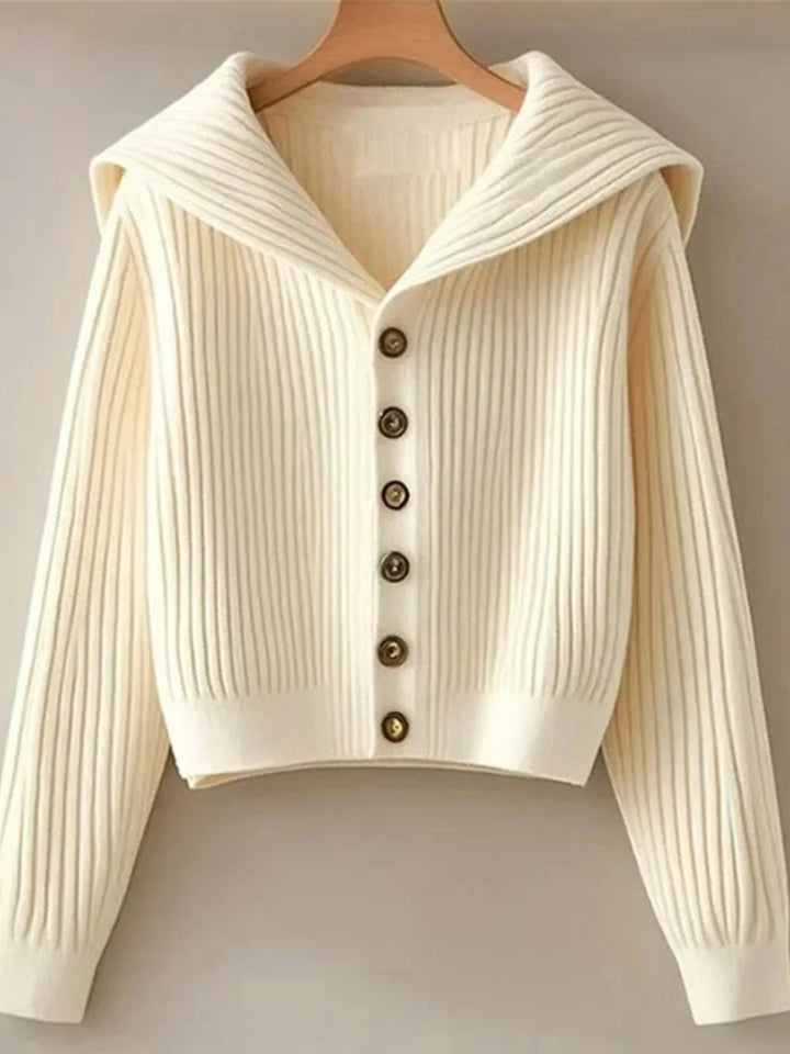 Gilet Melina en maille côtelée