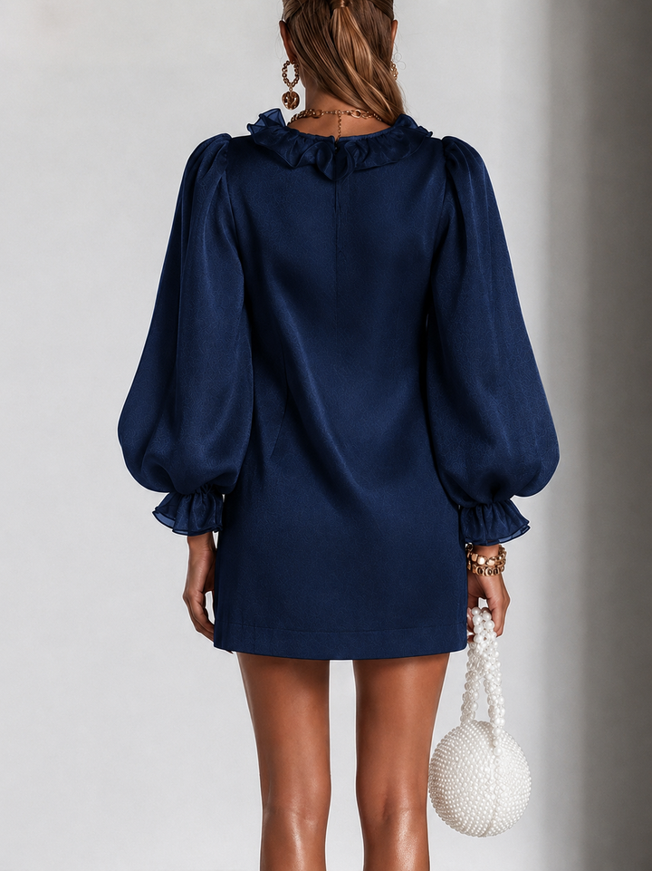 Antoinette | Mini Vestido con Mangas Volantes