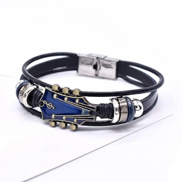 Bracelet en cuir rock’n’roll