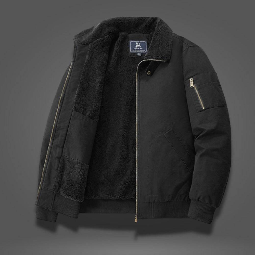 Veste bomber en polaire