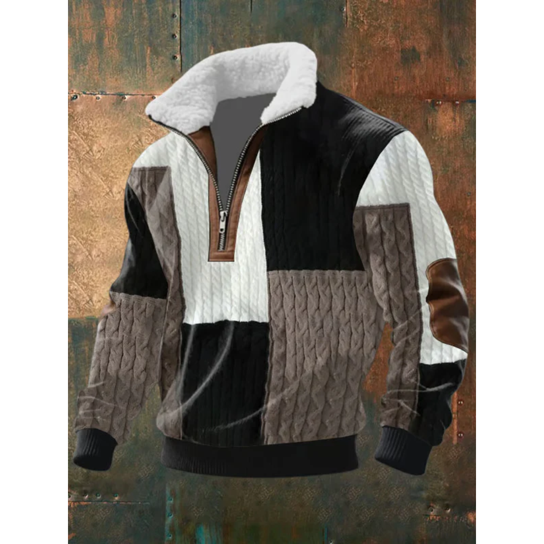 HIGH COLLAR FLEECE PULLOVER