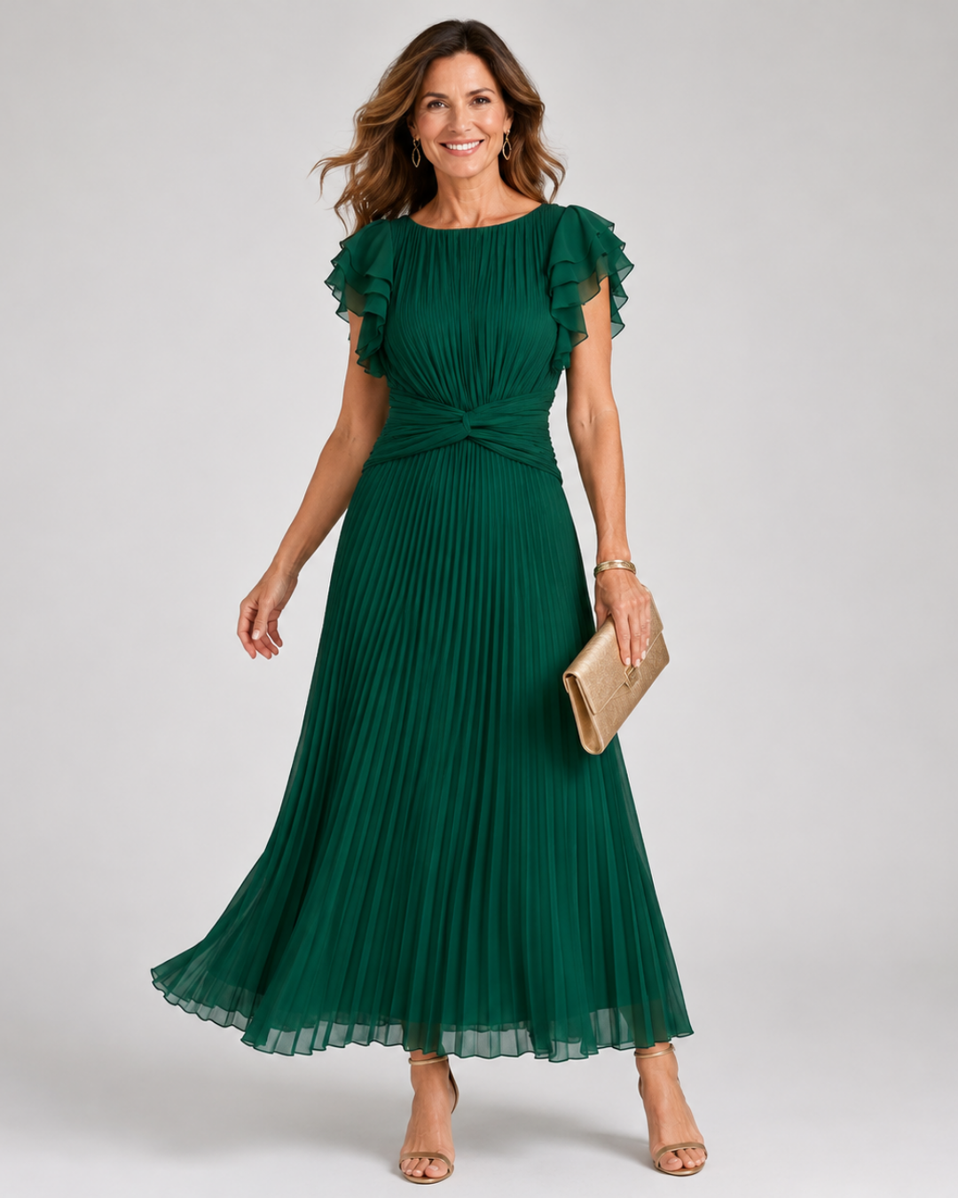 Lara | Vestido Plisado Clásico