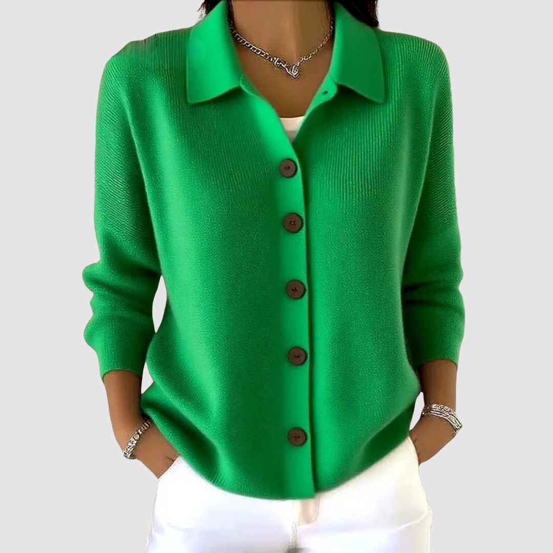 Joanna | Cardigan en Maille avec Boutons