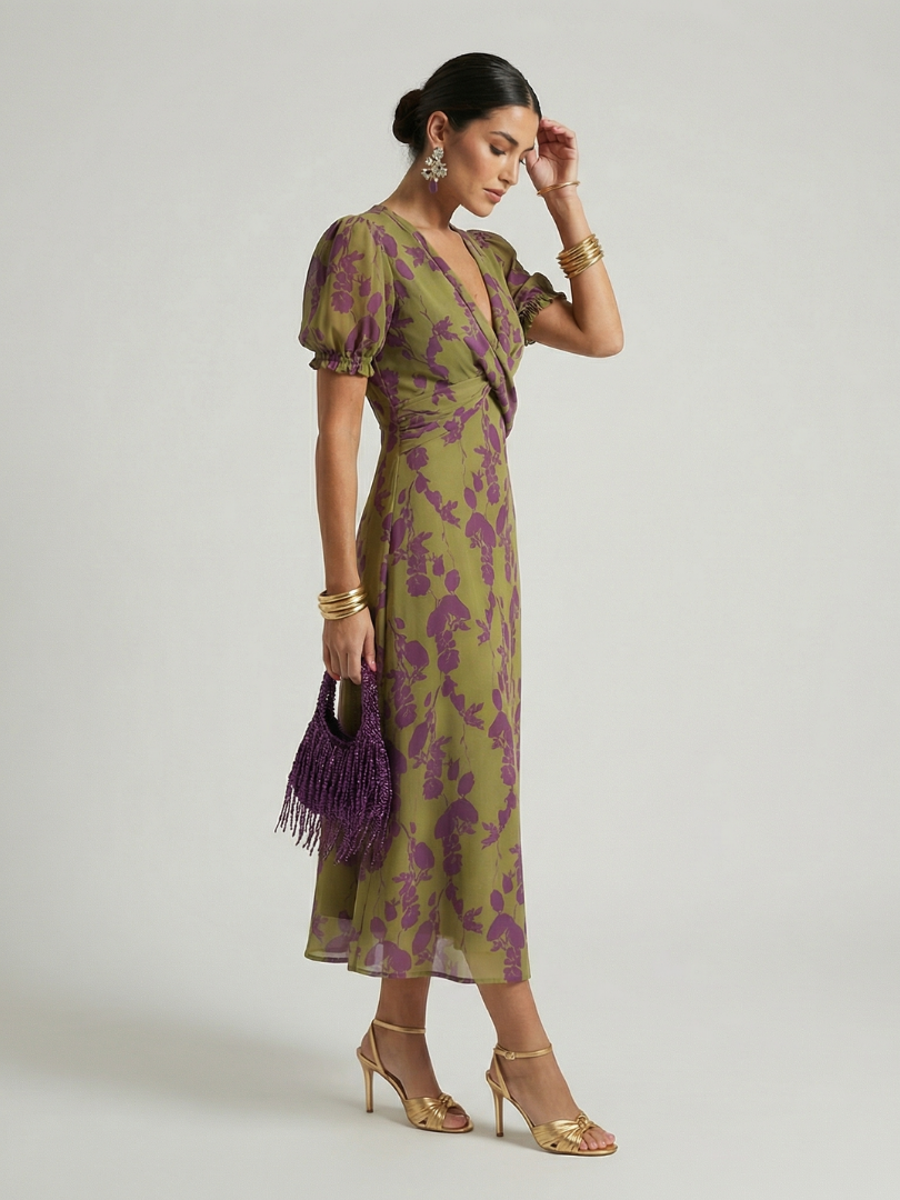 Carla | Relaxed Floral Midi Dress