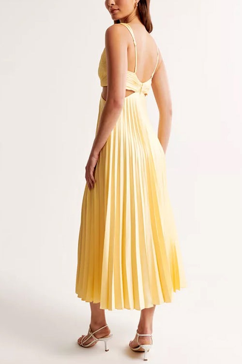 Aby - Robe longue plissée