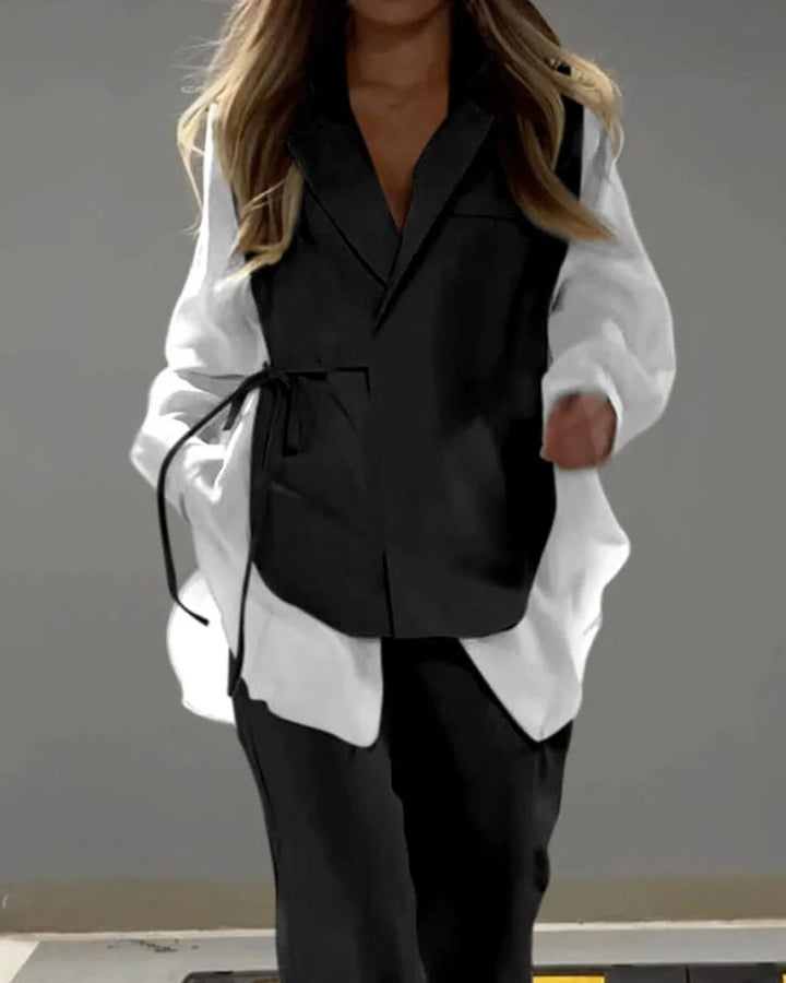 Ensemble deux pièces chemise et pantalon – Léger et respirant