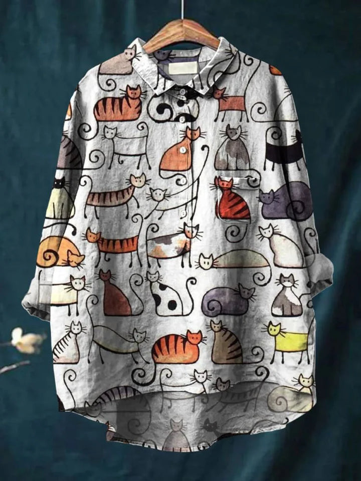 Uluru™ - Chemise Artistique Chat