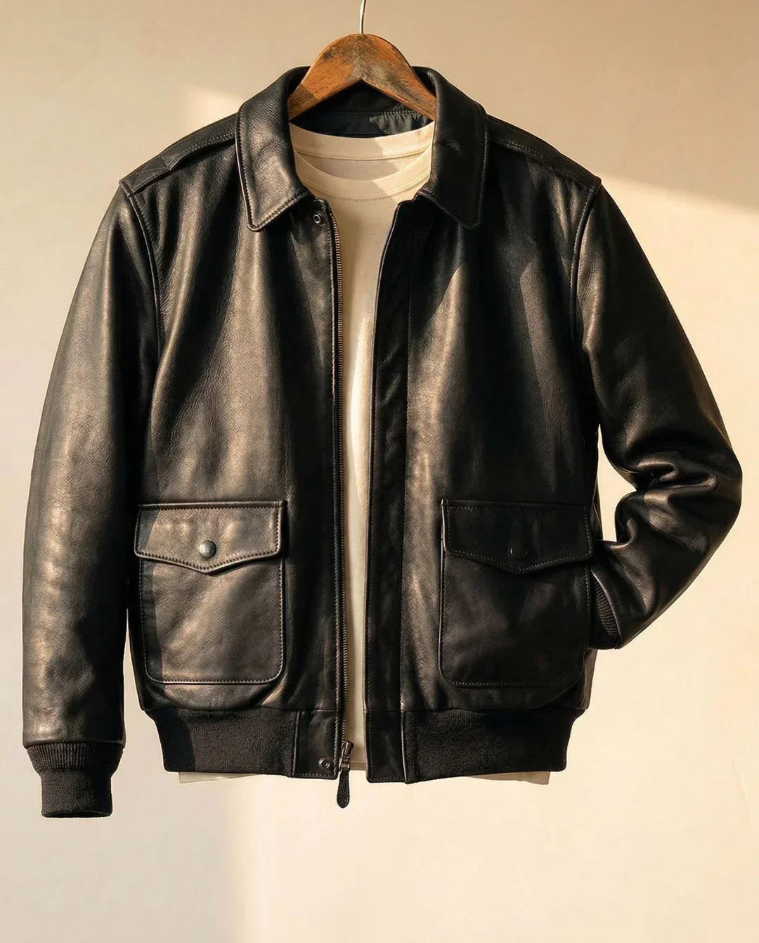 Leonardo — Aviator Leather Jacket