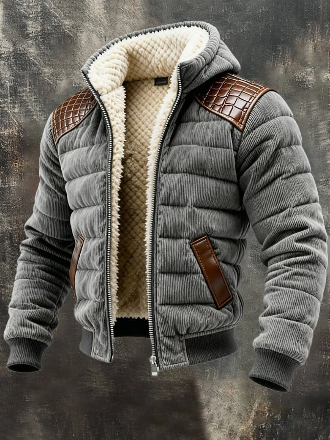 Veste matelassée rétro doublure polaire