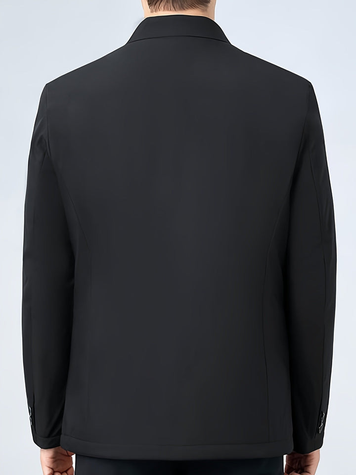 Reversible Collar Zipper Jacket