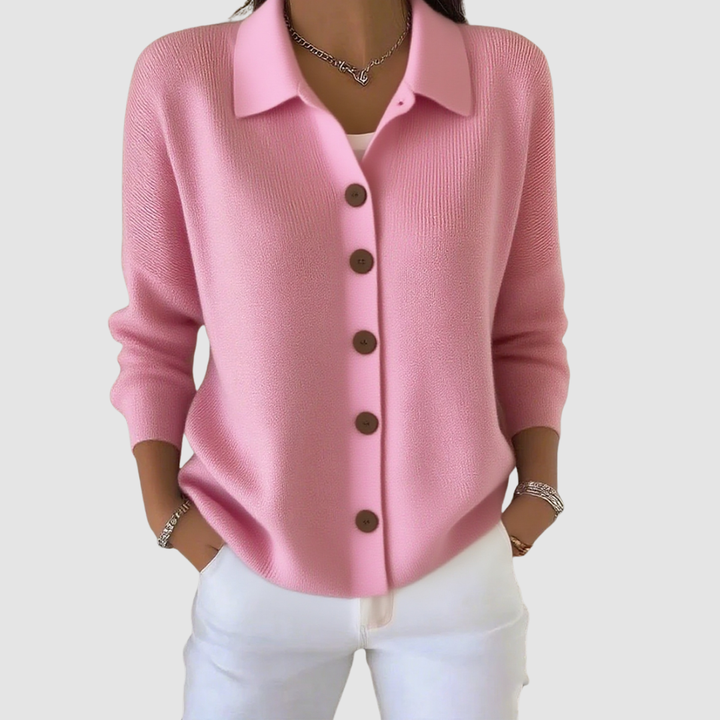 Joanna | Cardigan en Maille avec Boutons
