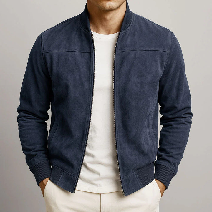 Riviera — Men’s Suede Bomber Jacket