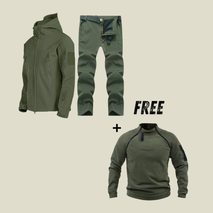 Ensemble militaire imperméable + Pull offert