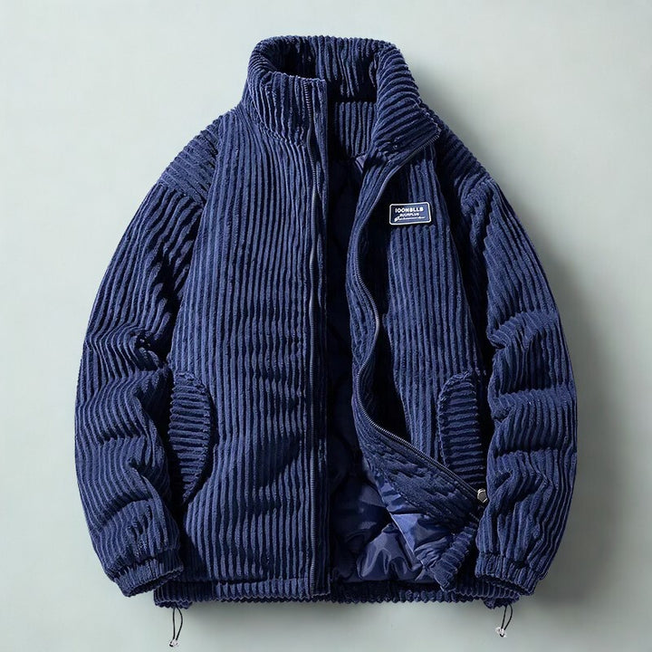 Veste matelassée en velours côtelé