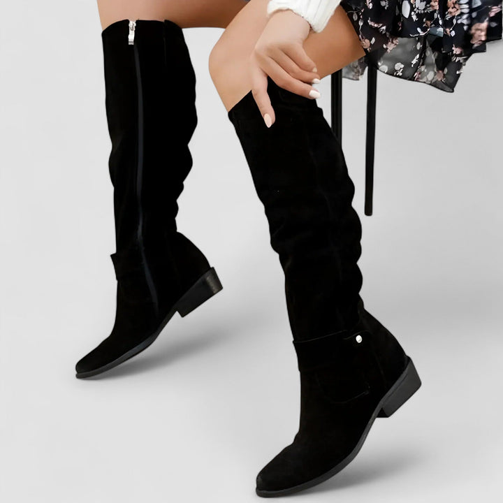 Nora | Knee-High Suede Boot