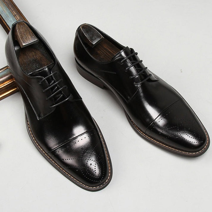 Chaussures En Cuir Véritable Haut De Gamme