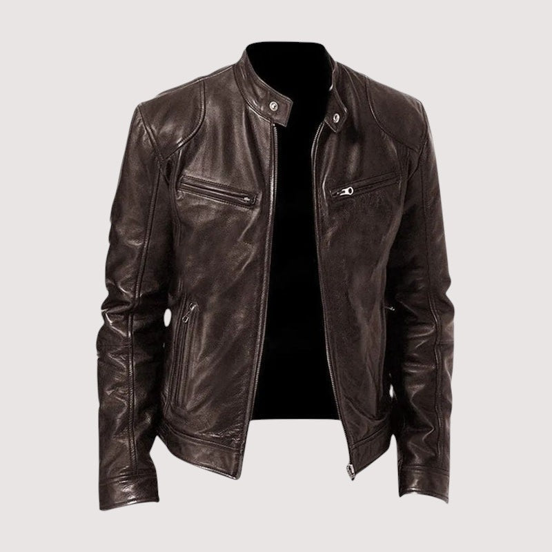 Veste en cuir pour homme