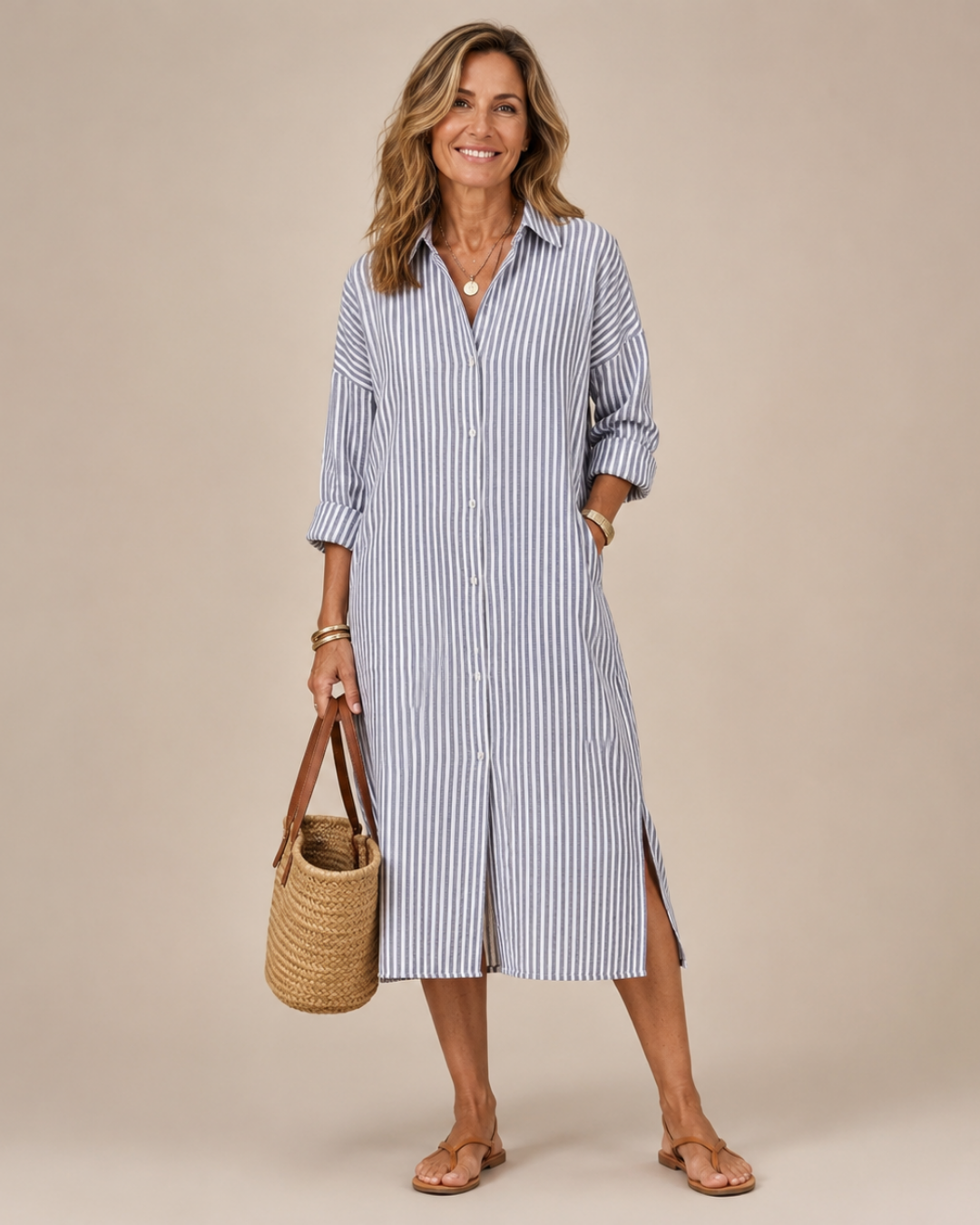 Willow | Vestido de Verano Elegante a Rayas