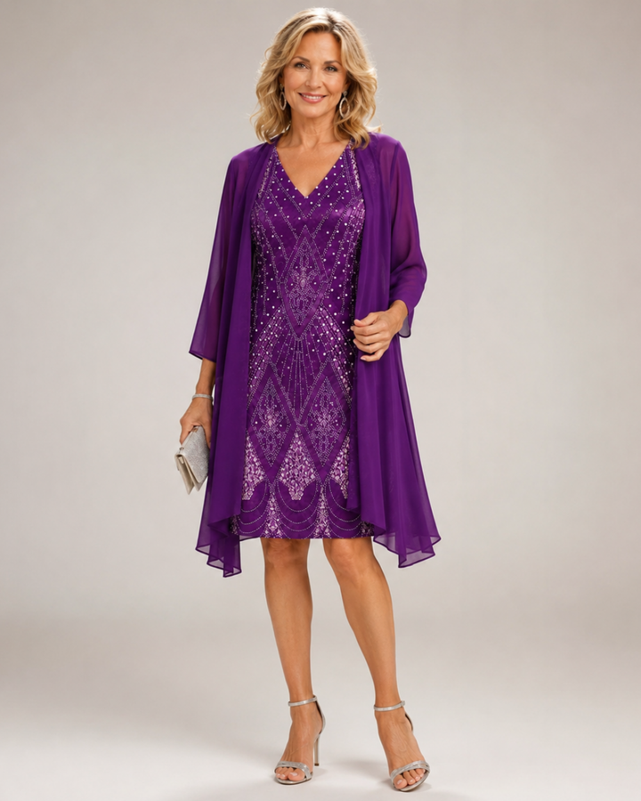 Kalie™ Vestido Elegante de Dos Piezas