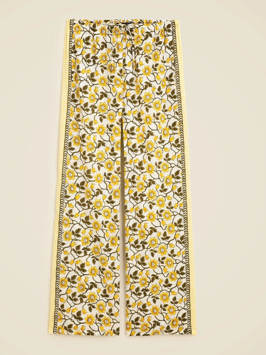 Ensemble pantalon à imprimé jonquille