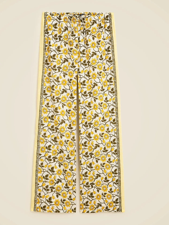 Ensemble pantalon à imprimé jonquille