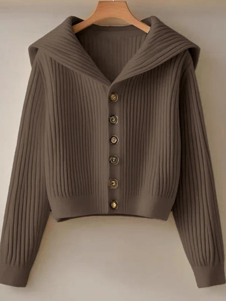 Gilet Melina en maille côtelée