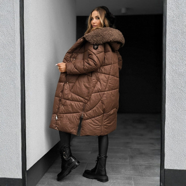 Manteau matelassé à capuche pour une élégance hivernale