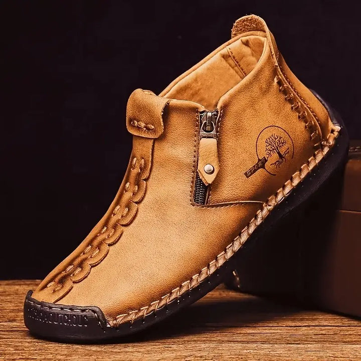 Bottes pour homme à fermeture éclair style vintage