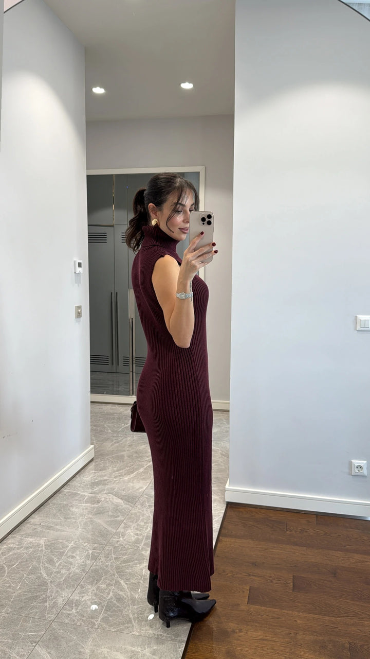 Ensemble robe et cardigan en maille