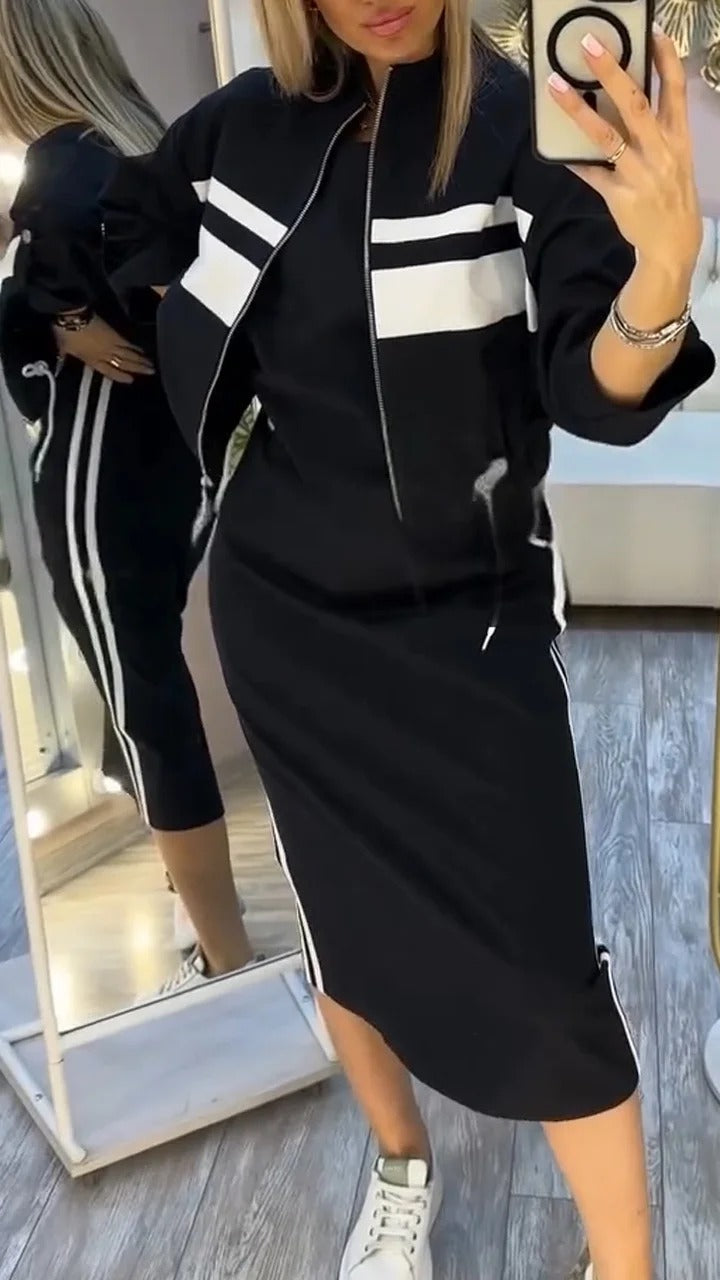 Ensemble décontracté robe et veste