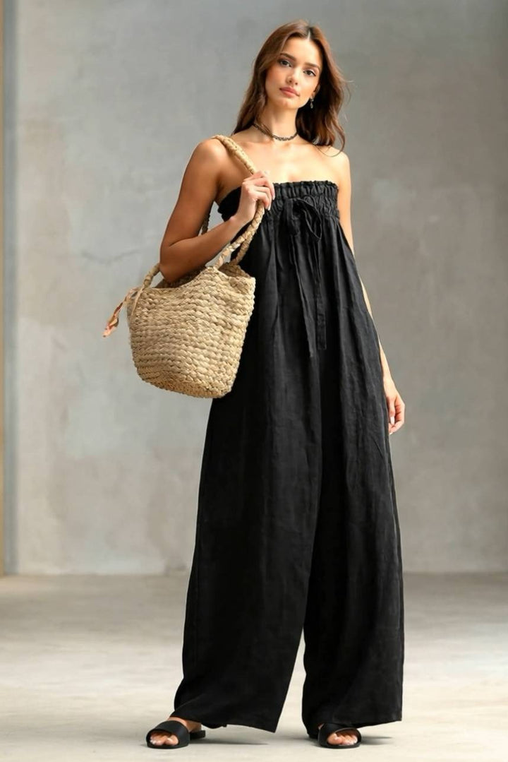 Combinaison bustier à plis