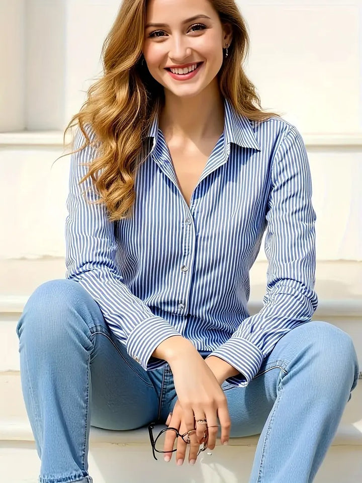 Chemise Élégante à Rayures pour Femme