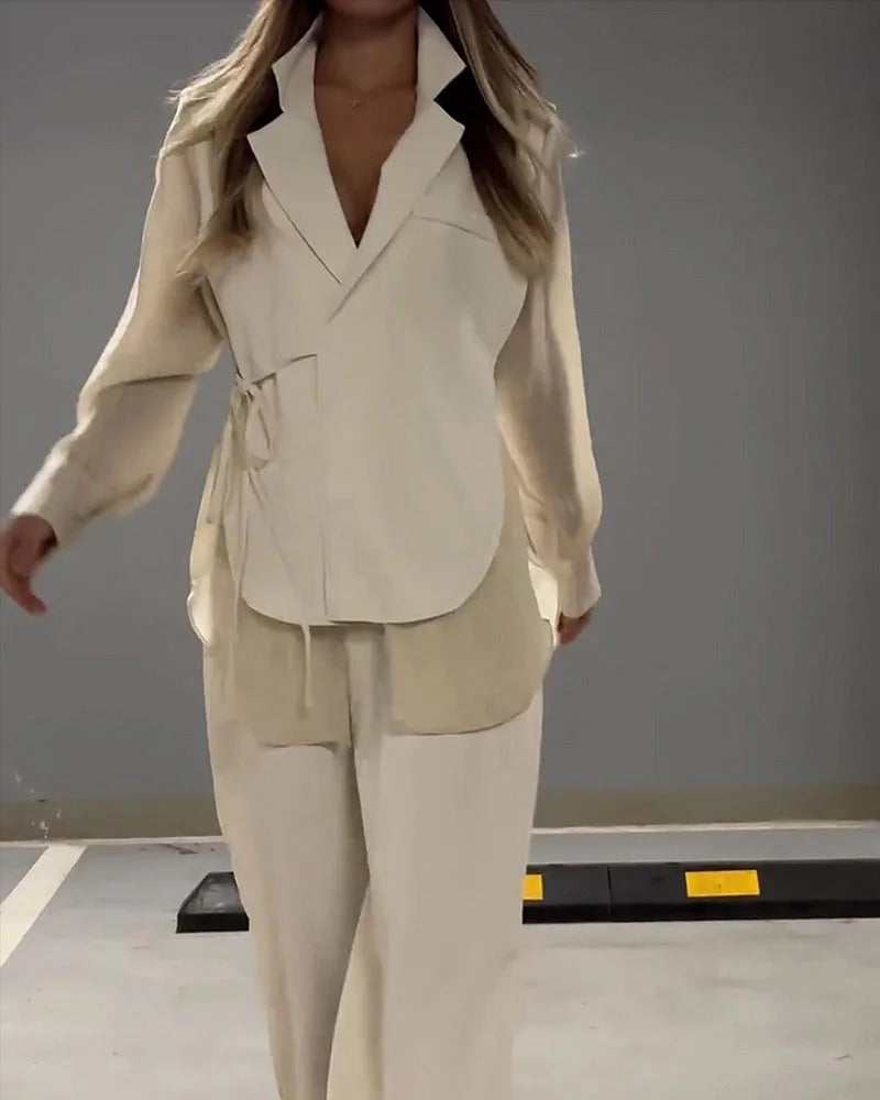 Ensemble deux pièces chemise et pantalon – Léger et respirant