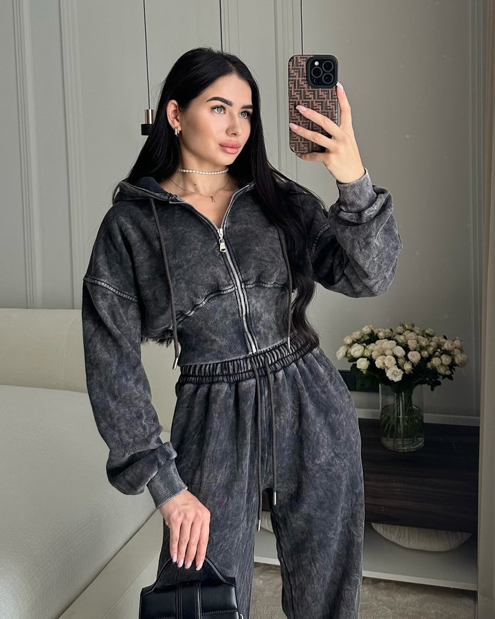Ensemble survêtement cosy et ajusté