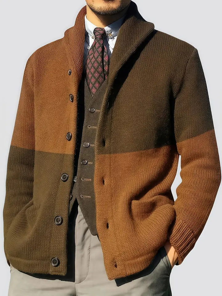 Cardigan Élégant pour Hommes à Revers
