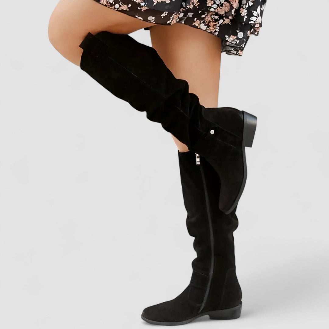 Nora | Knee-High Suede Boot