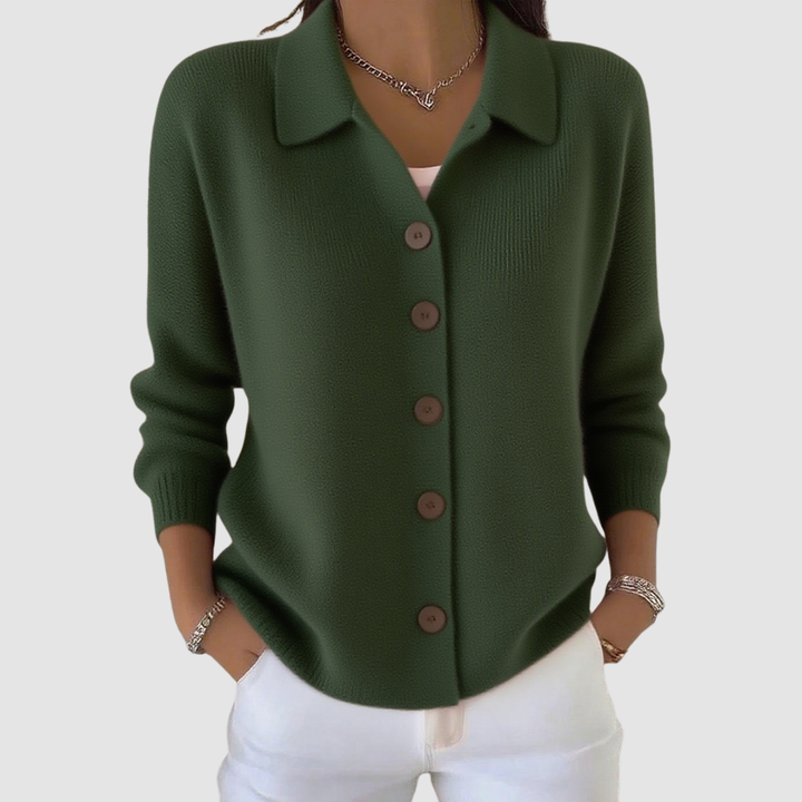 Joanna | Cardigan en Maille avec Boutons