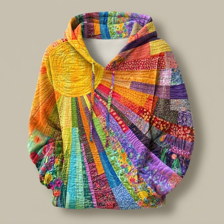 Amanda Wildflower Quilted Hoodie