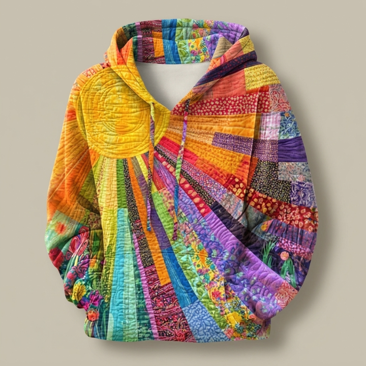Amanda Wildflower Quilted Hoodie