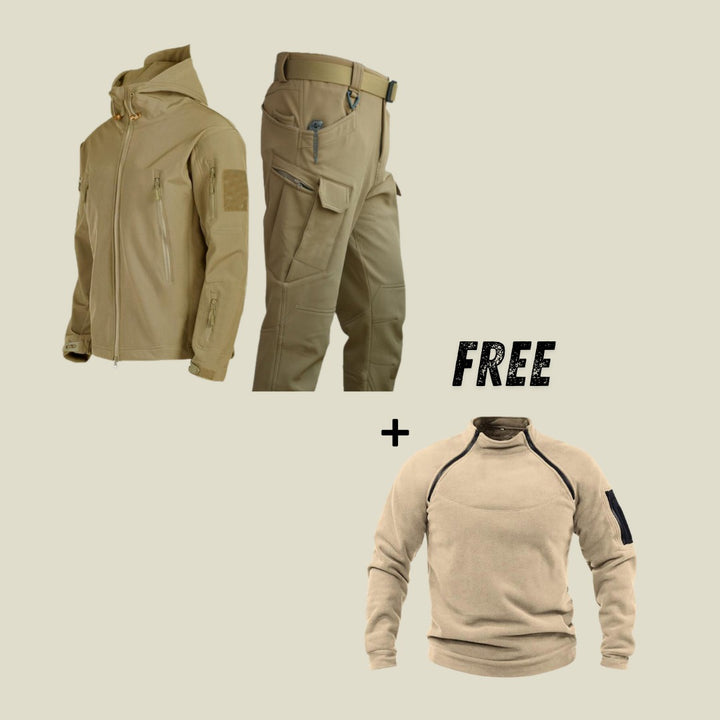 Ensemble militaire imperméable + Pull offert