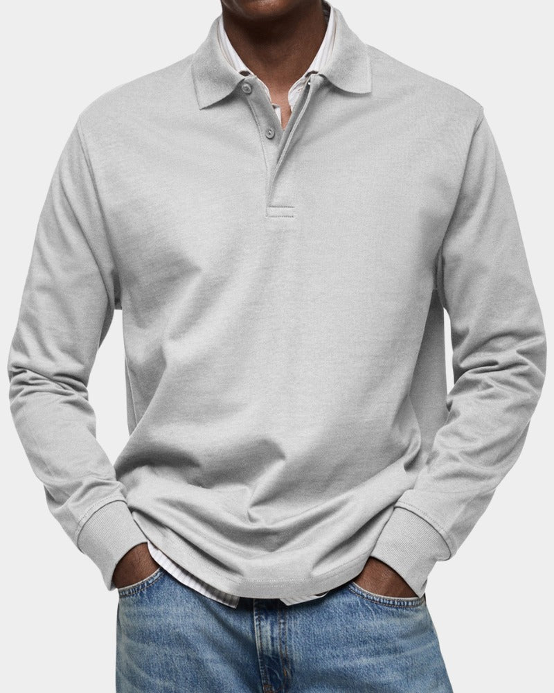 Klassisches Langarm-Polo-Shirt