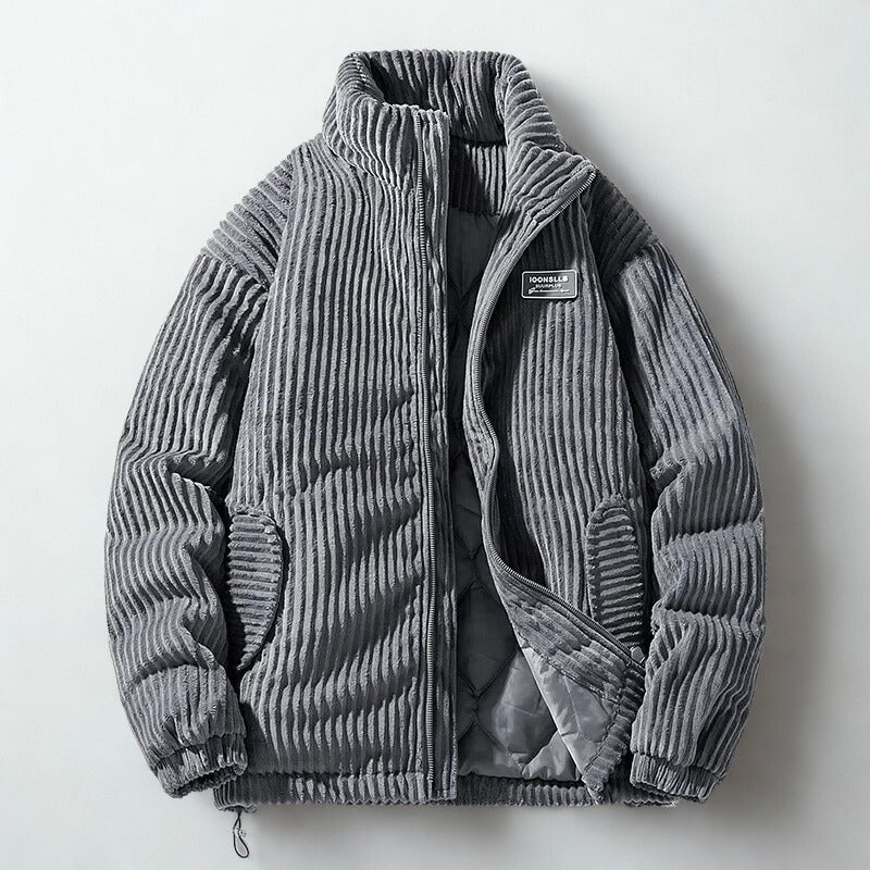 Veste matelassée en velours côtelé