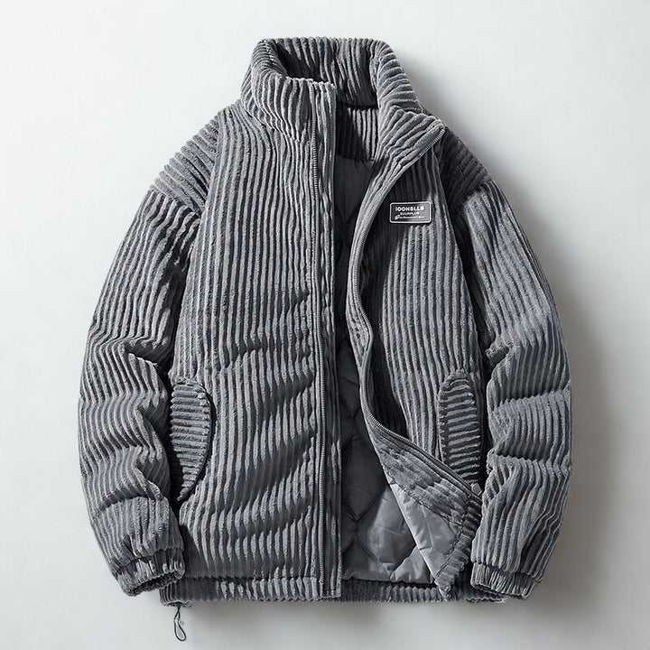 Veste matelassée en velours côtelé