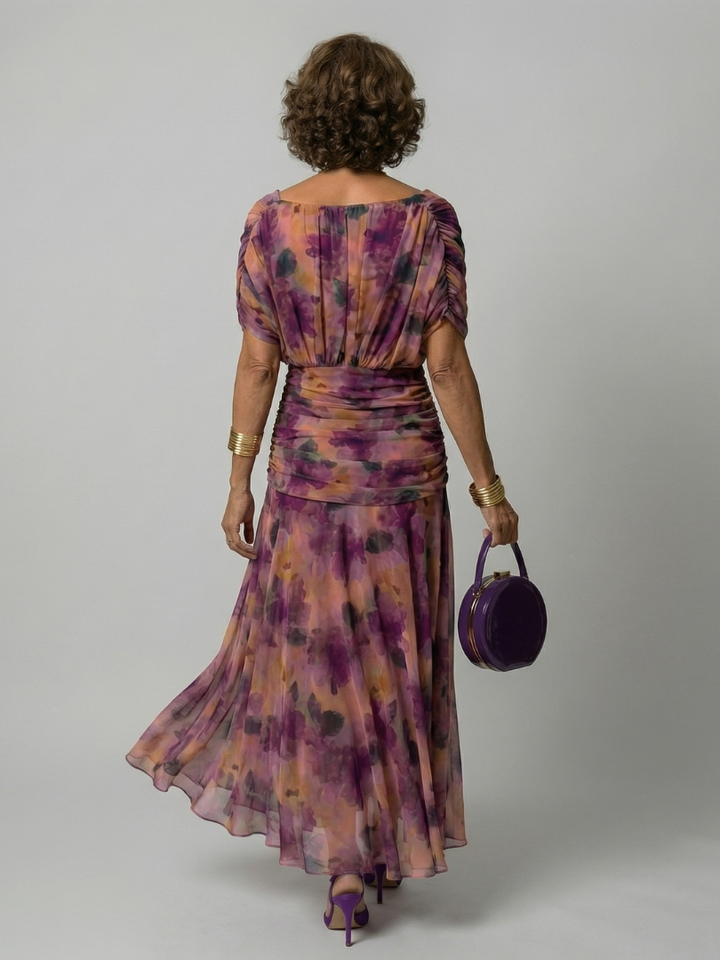 Liliana | Flowy Midi Dresses Off Shoulder