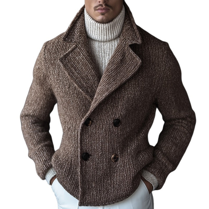 Veste croisée décontractée vintage en tricot