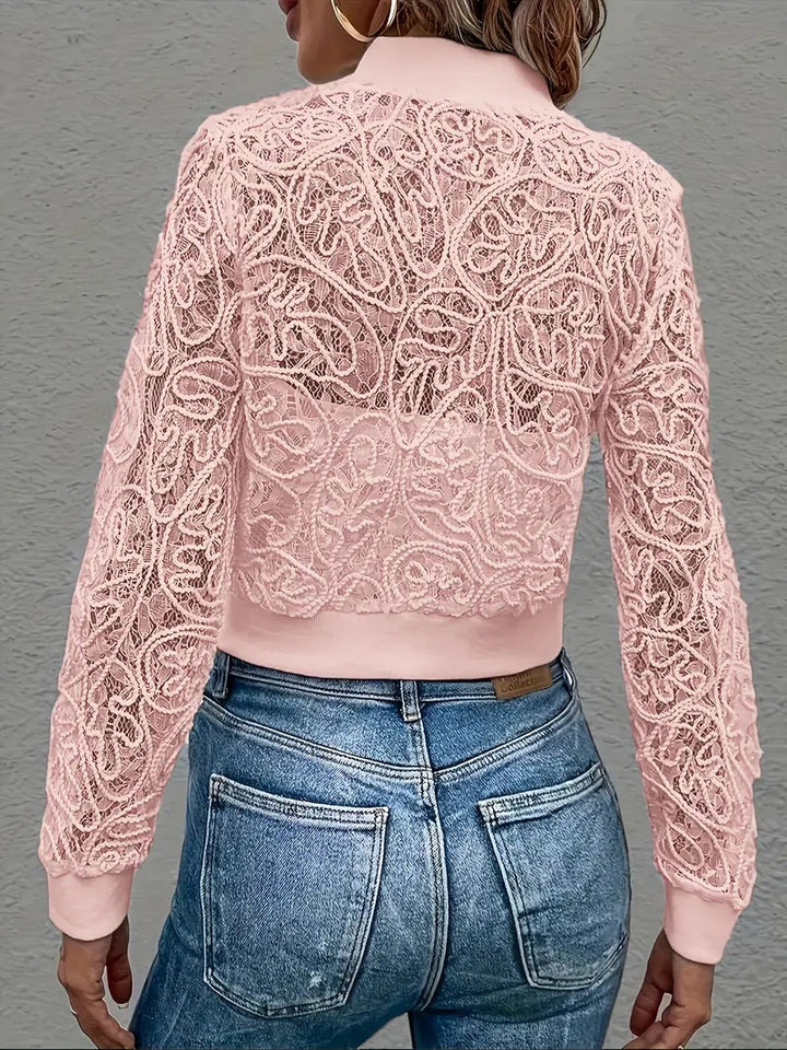 Veste courte en dentelle Celina