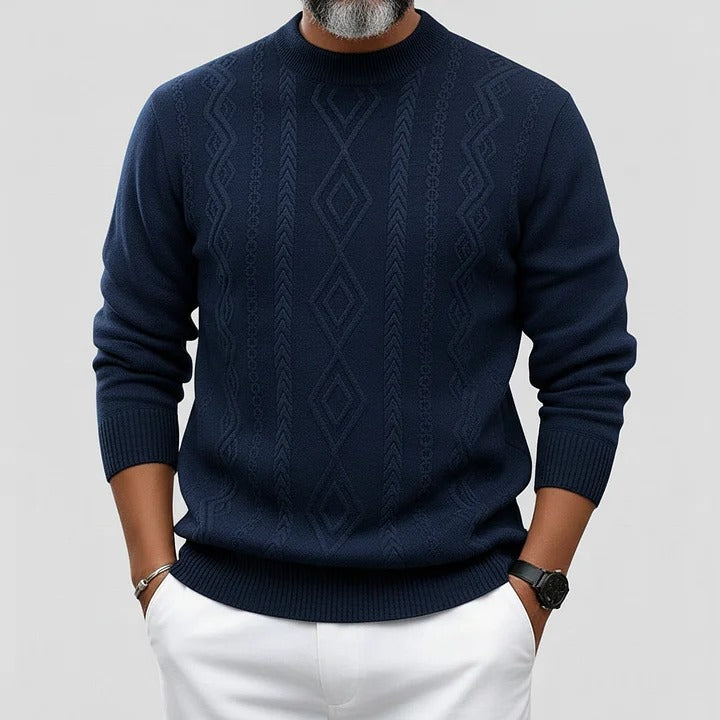 Pulls décontractés pour hommes maille texturée