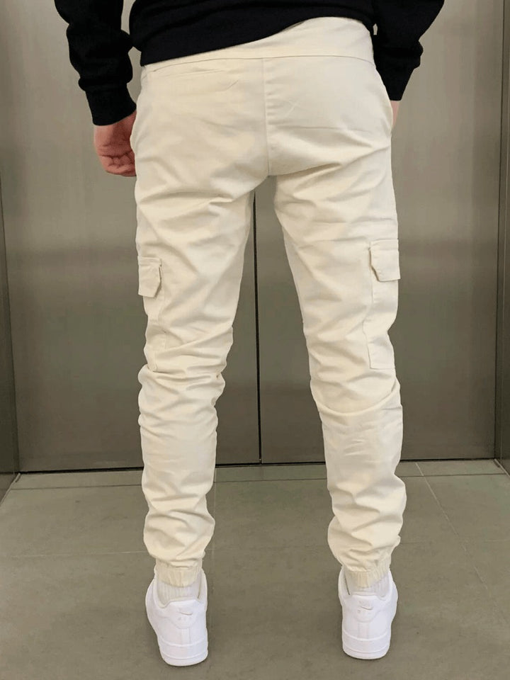 Pantalon cargo taille élastique