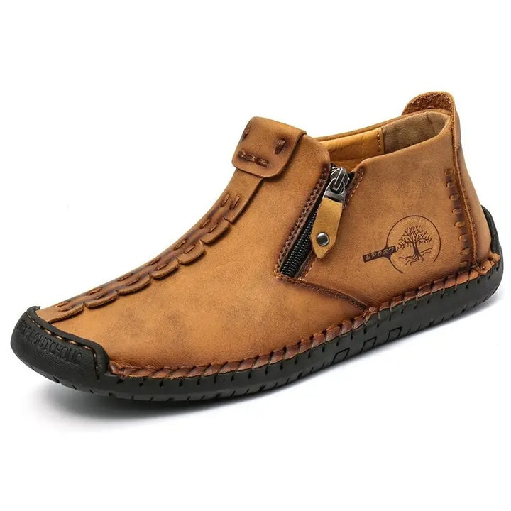 Bottes pour homme à fermeture éclair style vintage